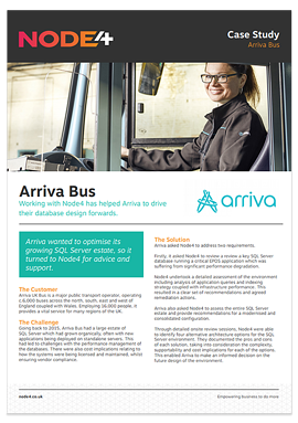 Microsoft azure case study: Arriva Bus.
